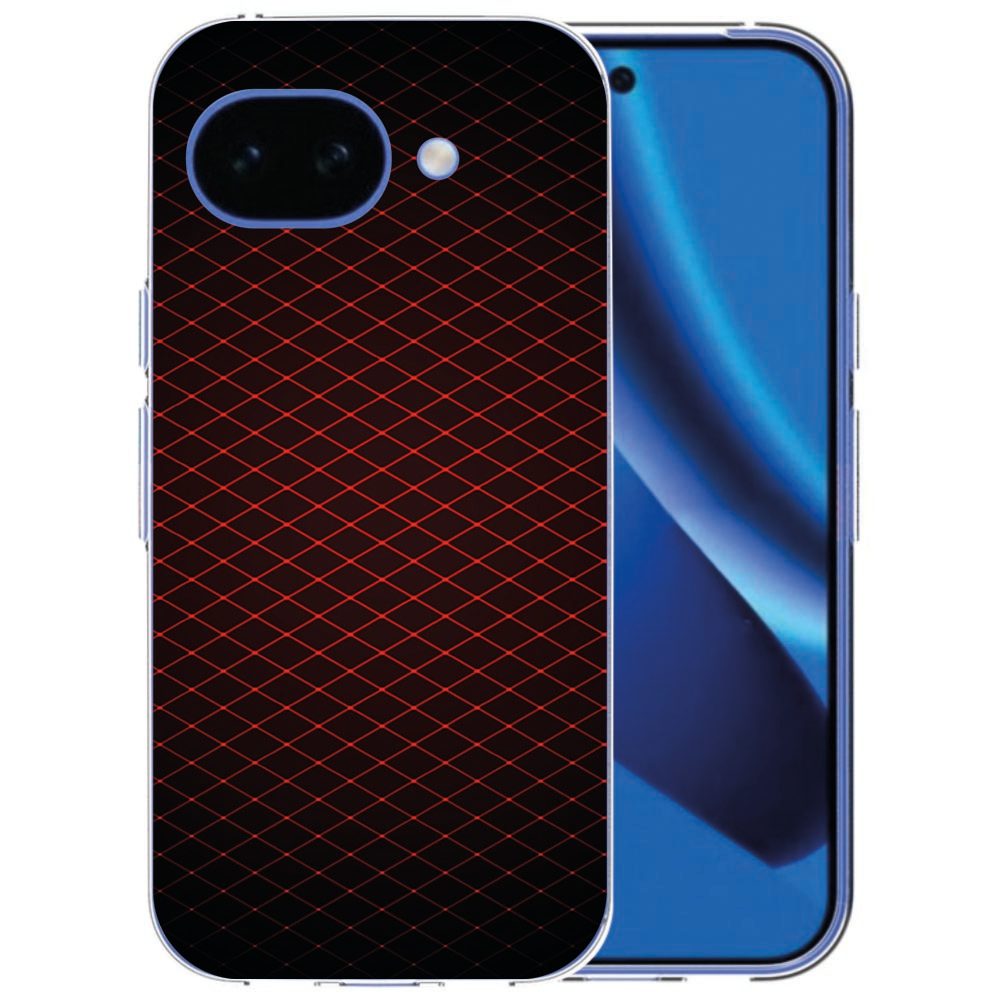 TPU hoesje voor Google Pixel 10a met rood Geruit Rood ruitpatroon