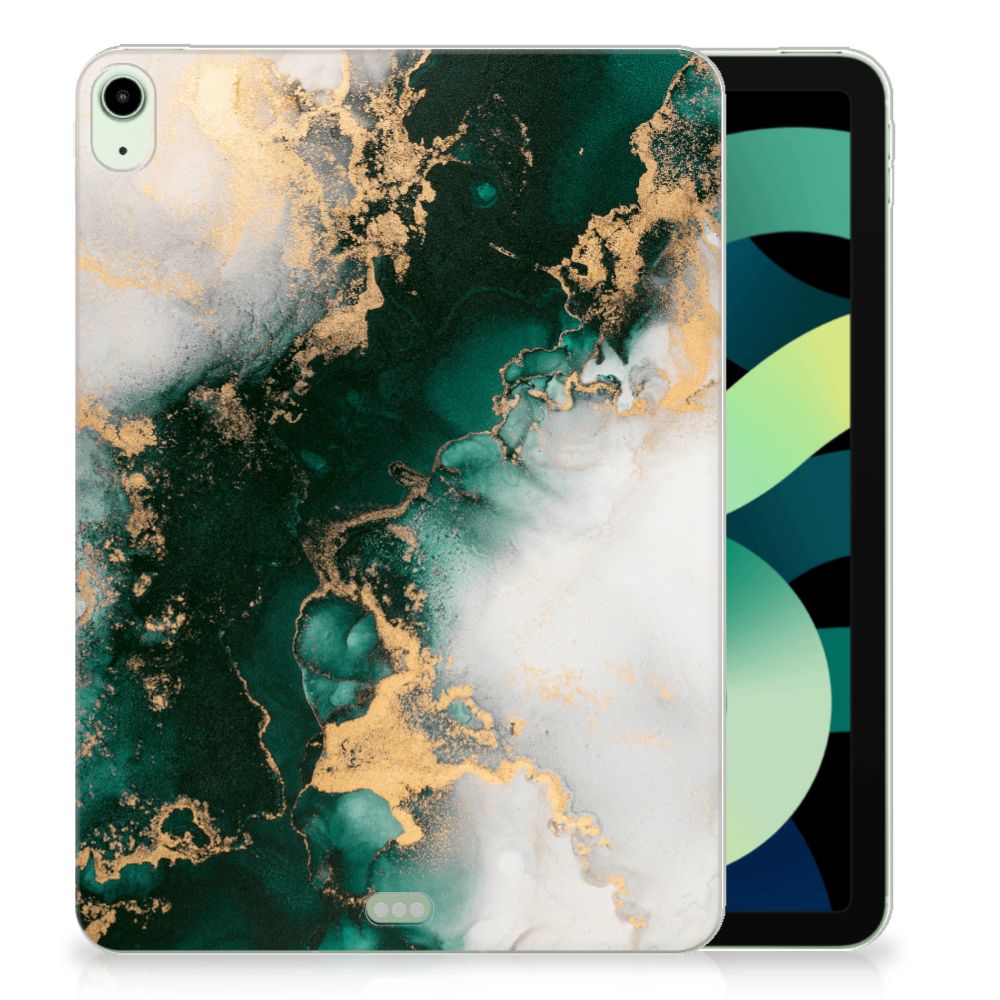Tablet Back Cover voor iPad Air (2020/2022) 10.9 inch Marmer Groen - B2C Telecom
