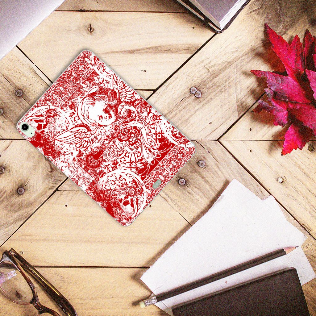 Tablet BackCover iPad Air (2020/2022) 10.9 inch Angel Skull Rood - B2C Telecom