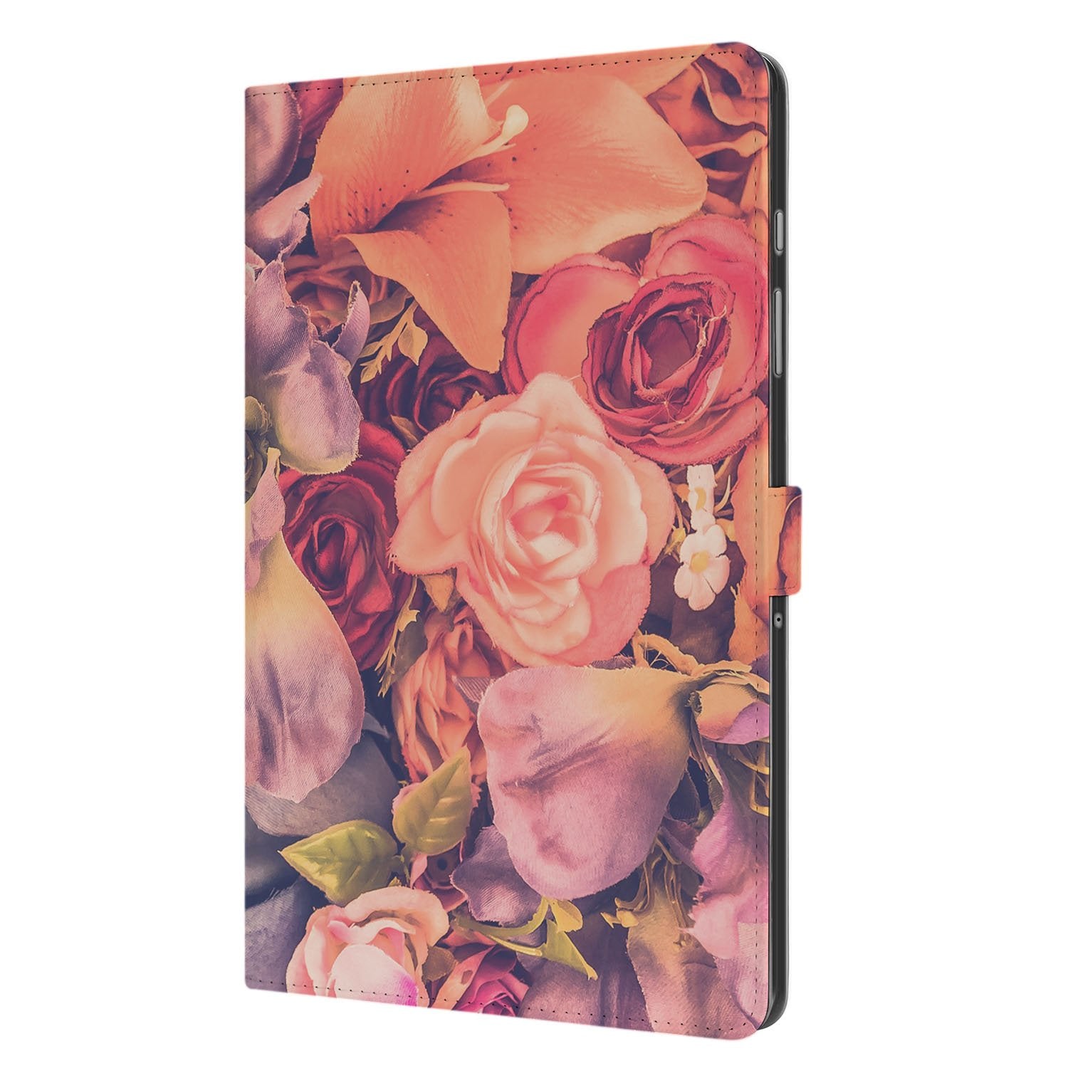 Samsung Galaxy Tab A11 Plus Tablet Book Case Bosje Bloemen voorkant