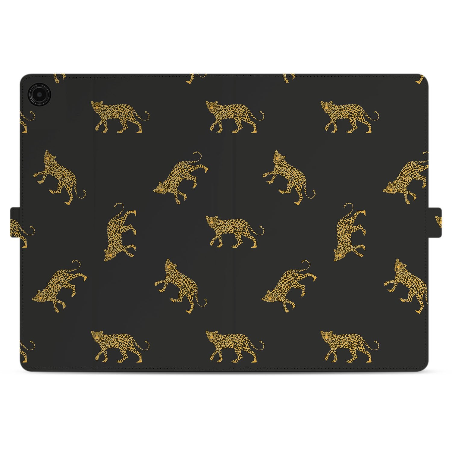 Samsung Galaxy Tab A11 Plus Tablet Book Case Leopard design voorkant