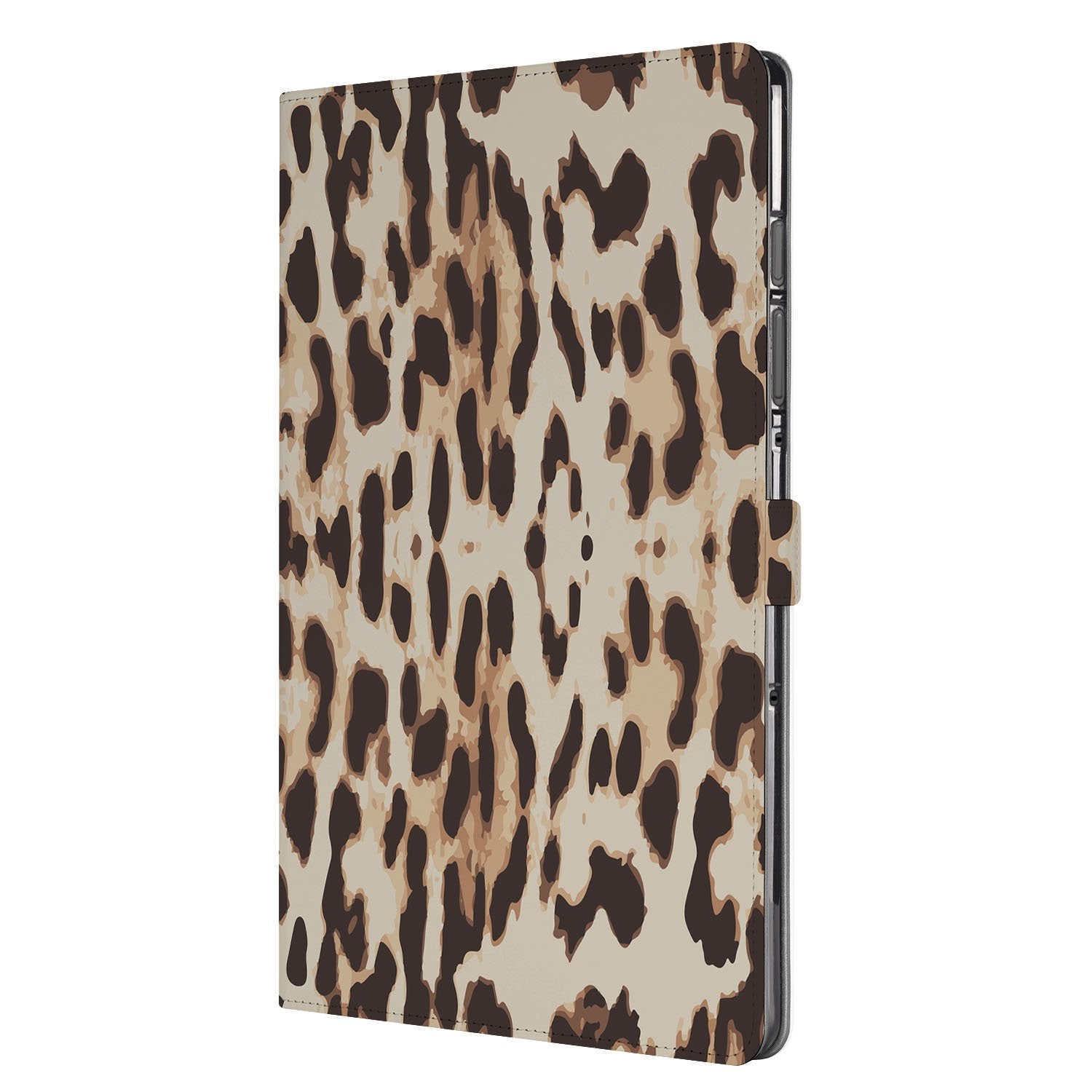 Samsung Galaxy Tab S10 FE | Tab S9 FE Tablet Book Case Leopard zijaanzicht