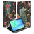 Samsung Galaxy Tab S10 FE Plus Tablet Book Case Pauw met Bloemen vooraanzicht