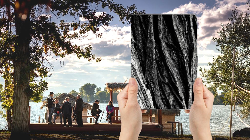 Boomschors Grijs - voorkant