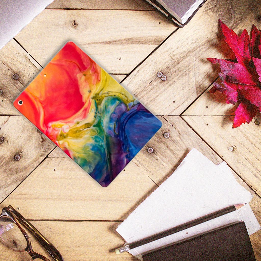 Tablethoes Apple iPad 10.2 | iPad 10.2 (2020) | 10.2 (2021) Watercolor Dark