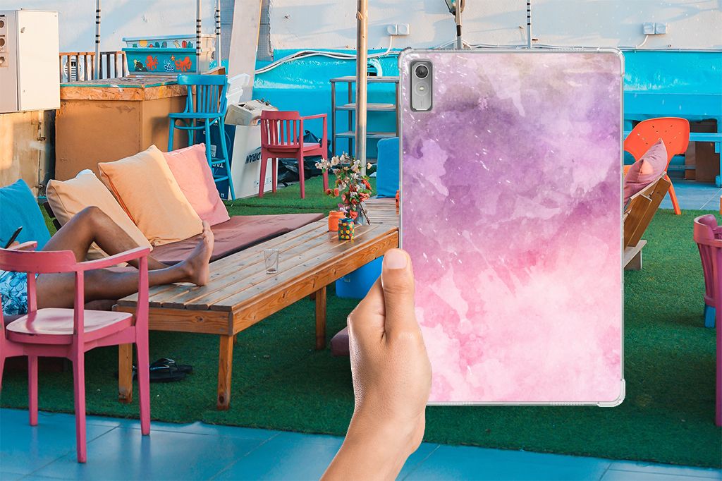 Tablethoes Lenovo Tab P11 Gen 2 Pink Purple Paint