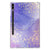 Tablethoes voor Samsung Galaxy Tab S9 Plus Watercolor Paars met prachtig paarse en gouden abstracte print ✨