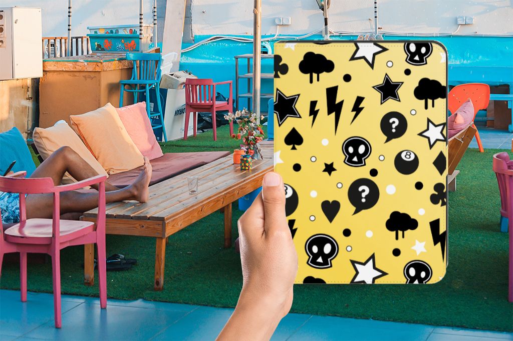 Tablettasje iPad (2022) 10.9 Punk Geel