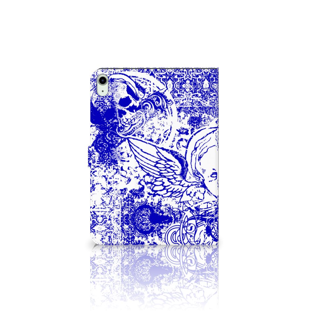 Tablettasje iPad Air (2020/2022) 10.9 inch Angel Skull Blauw