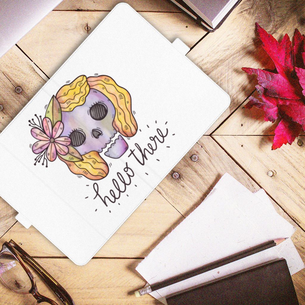 Tablettasje iPad Air (2020/2022) 10.9 inch Boho Skull