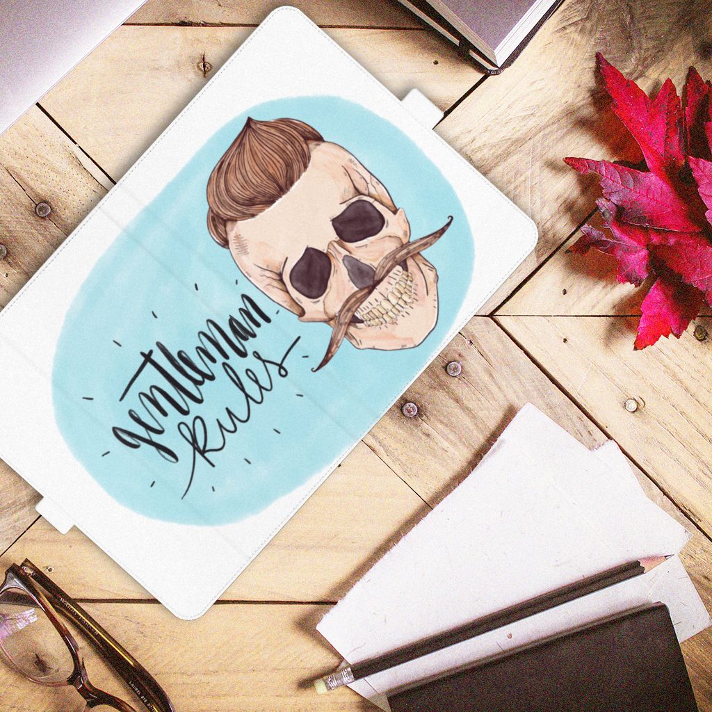 Tablettasje iPad Air (2020/2022) 10.9 inch Gentleman Skull