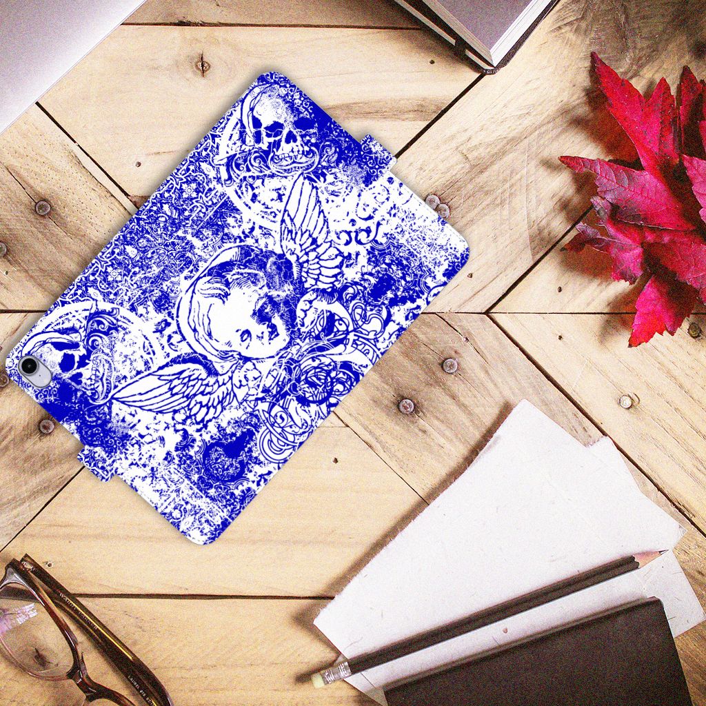 Tablettasje iPad Mini 6 (2021) Angel Skull Blauw