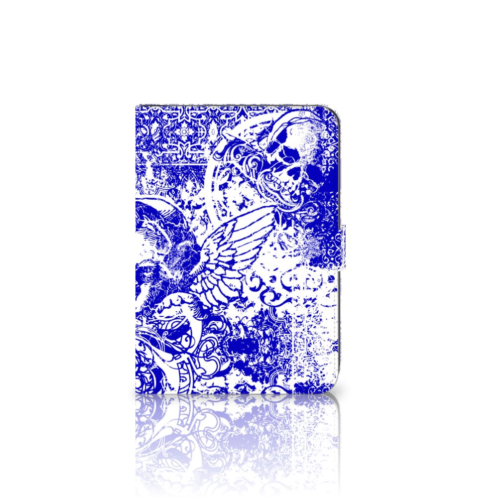 Tablettasje iPad Mini 6 (2021) Angel Skull Blauw