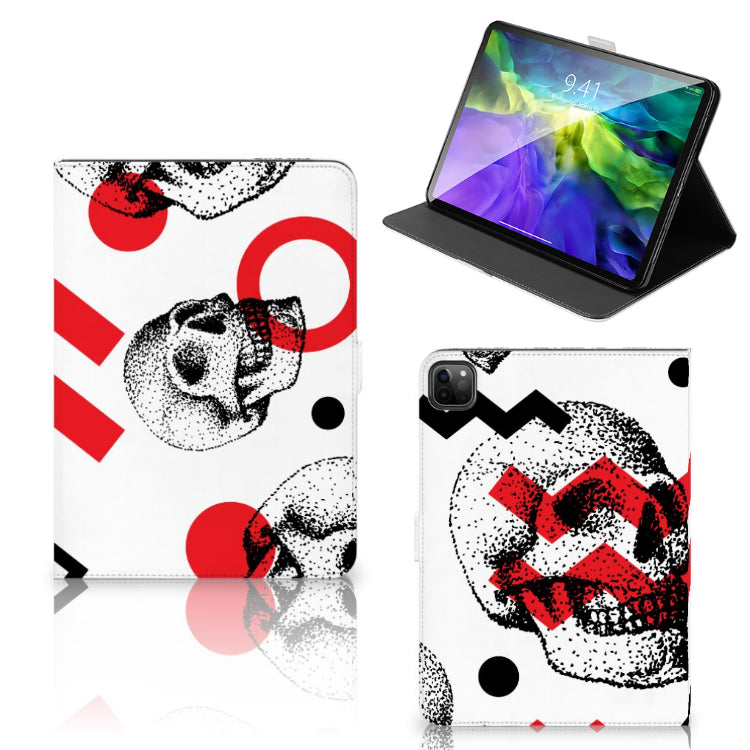 Tablettasje iPad Pro 11 2020/2021/2022 Skull Red