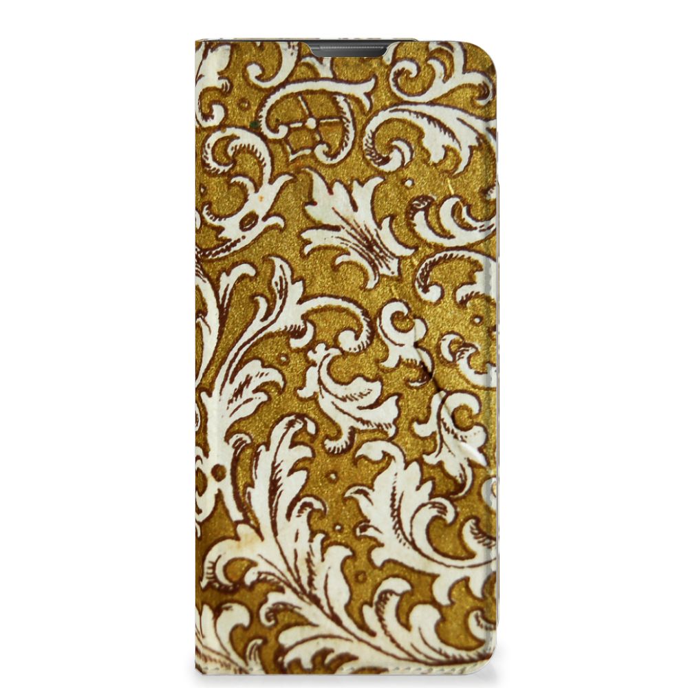 Telefoon Hoesje Motorola Moto E20 Barok Goud barok goud voorkant