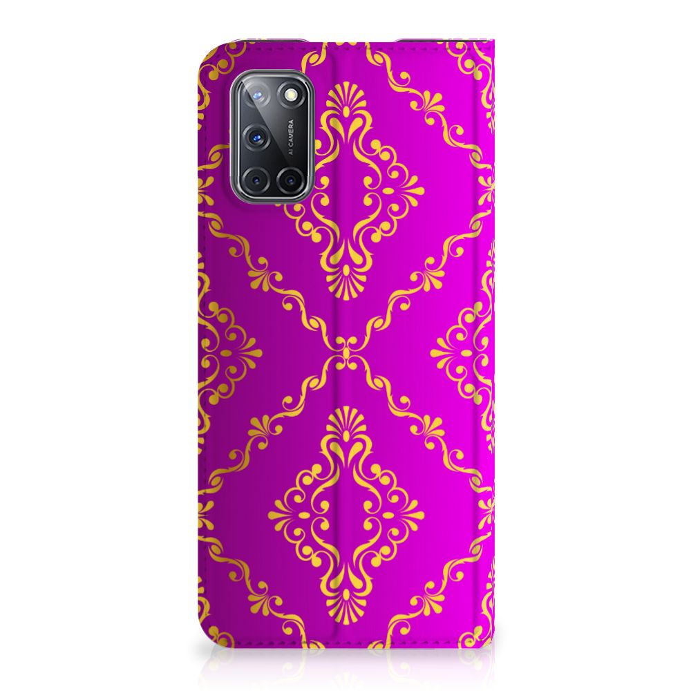 Telefoon Hoesje OPPO A52 | A72 Barok Roze ontwerp roze barok