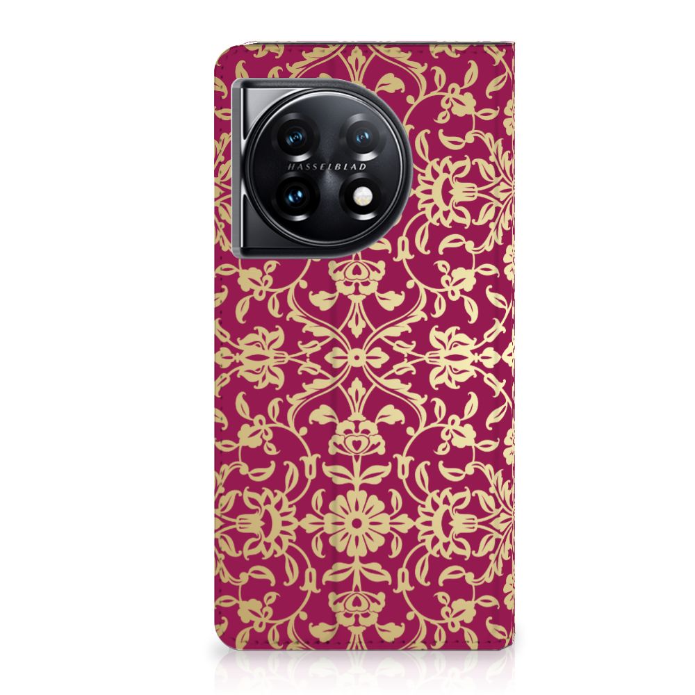 OnePlus 11 Telefoon Hoesje Barok Pink voorkant