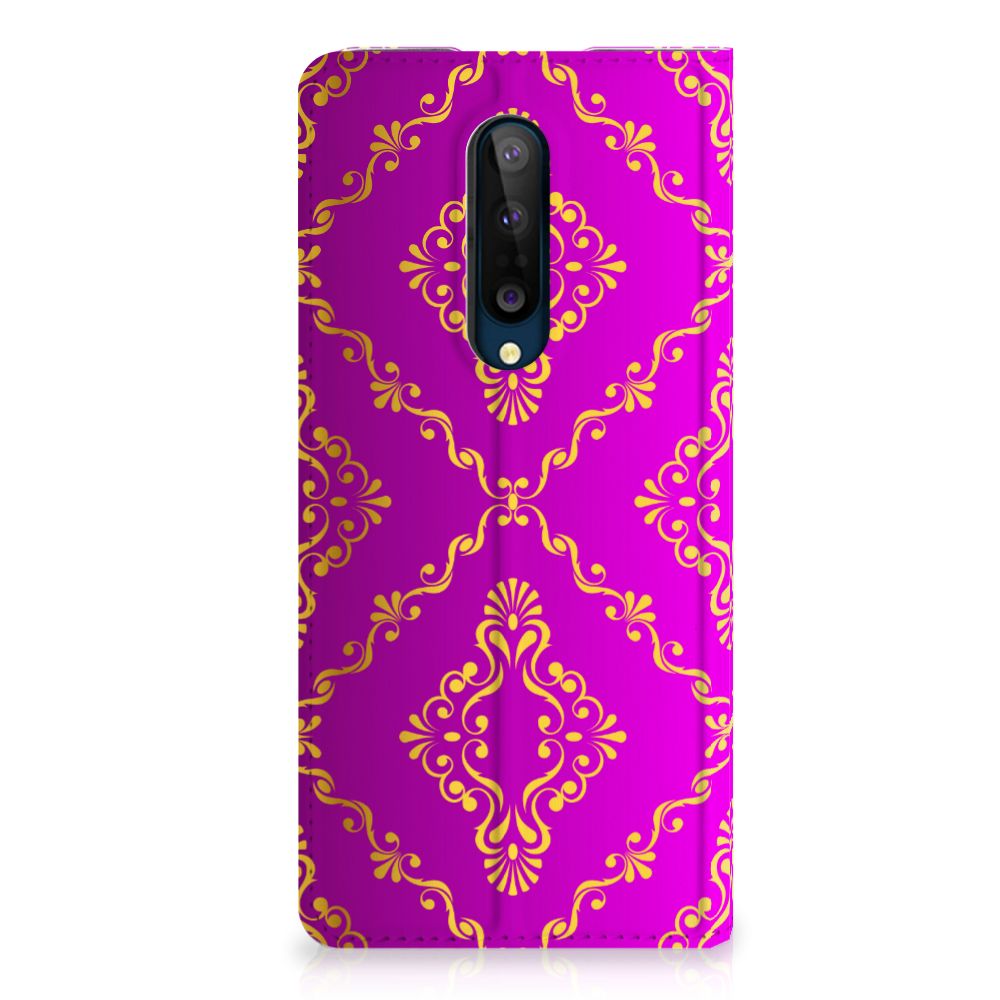 OnePlus 8 Telefoon Hoesje Barok Roze achterkant