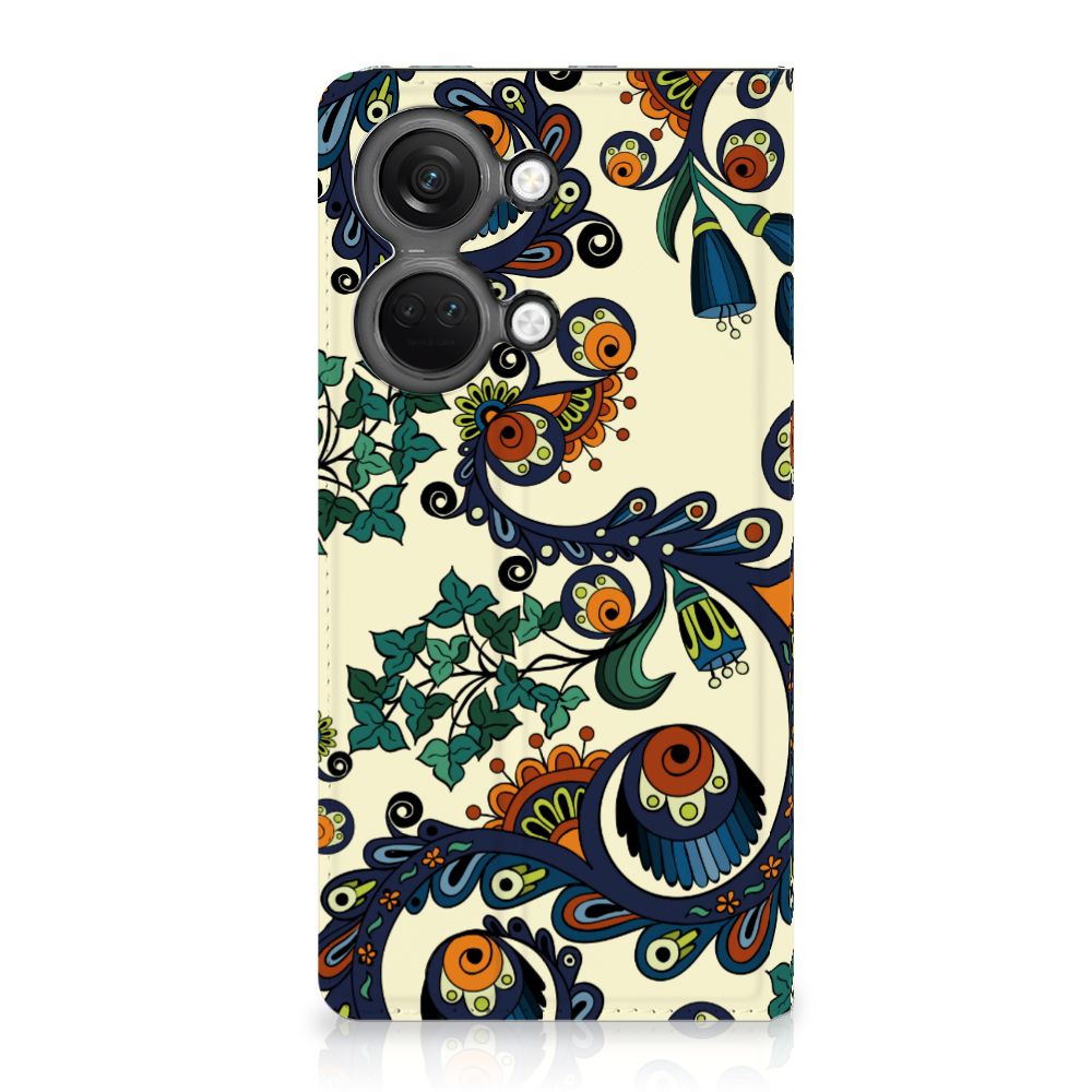 Telefoon Hoesje OnePlus Nord 3 Barok Flower bloemen ogen design voorkant
