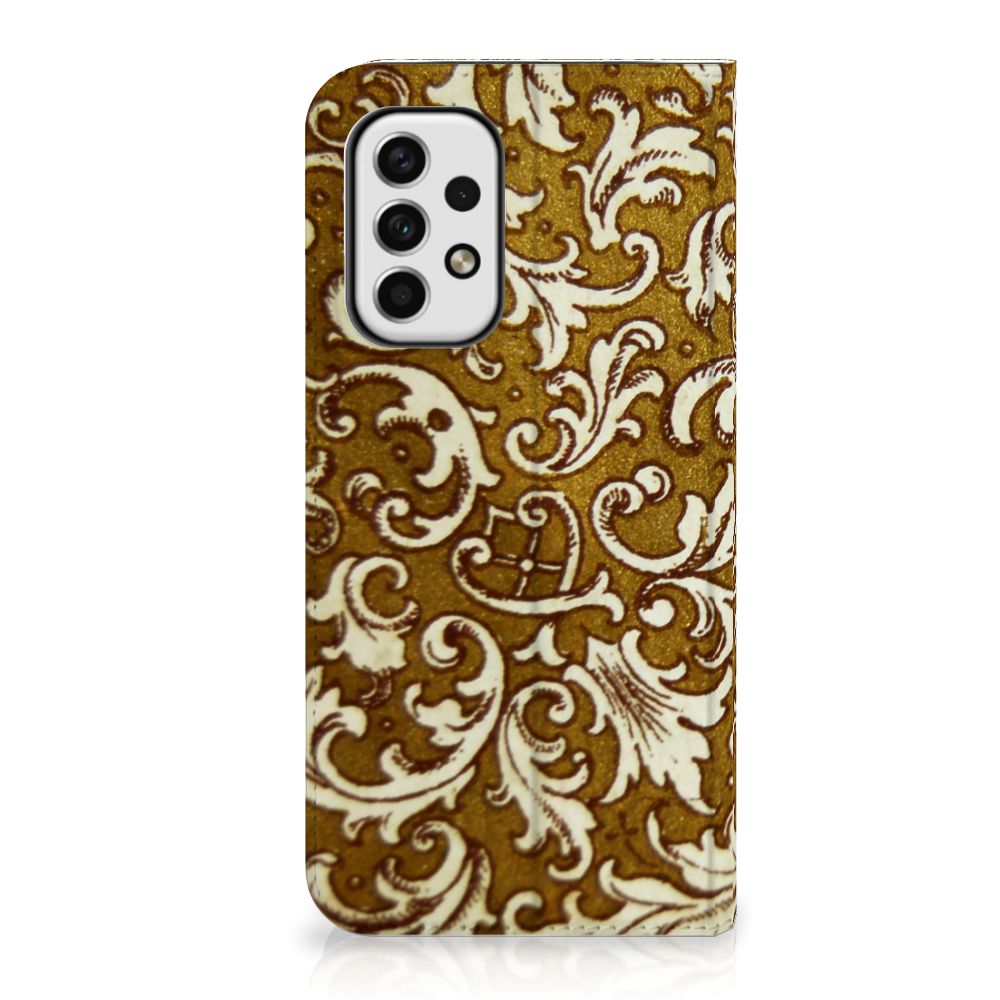 Samsung Galaxy A23 Telefoon Hoesje Barok Goud voorkant