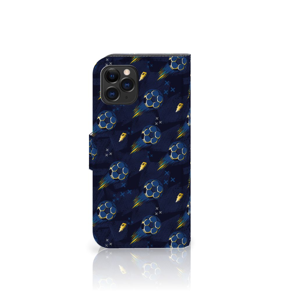 Telefoon Hoesje voor Apple iPhone 11 Pro Voetbal met blauw en gele voetbalpatroon ⚽️