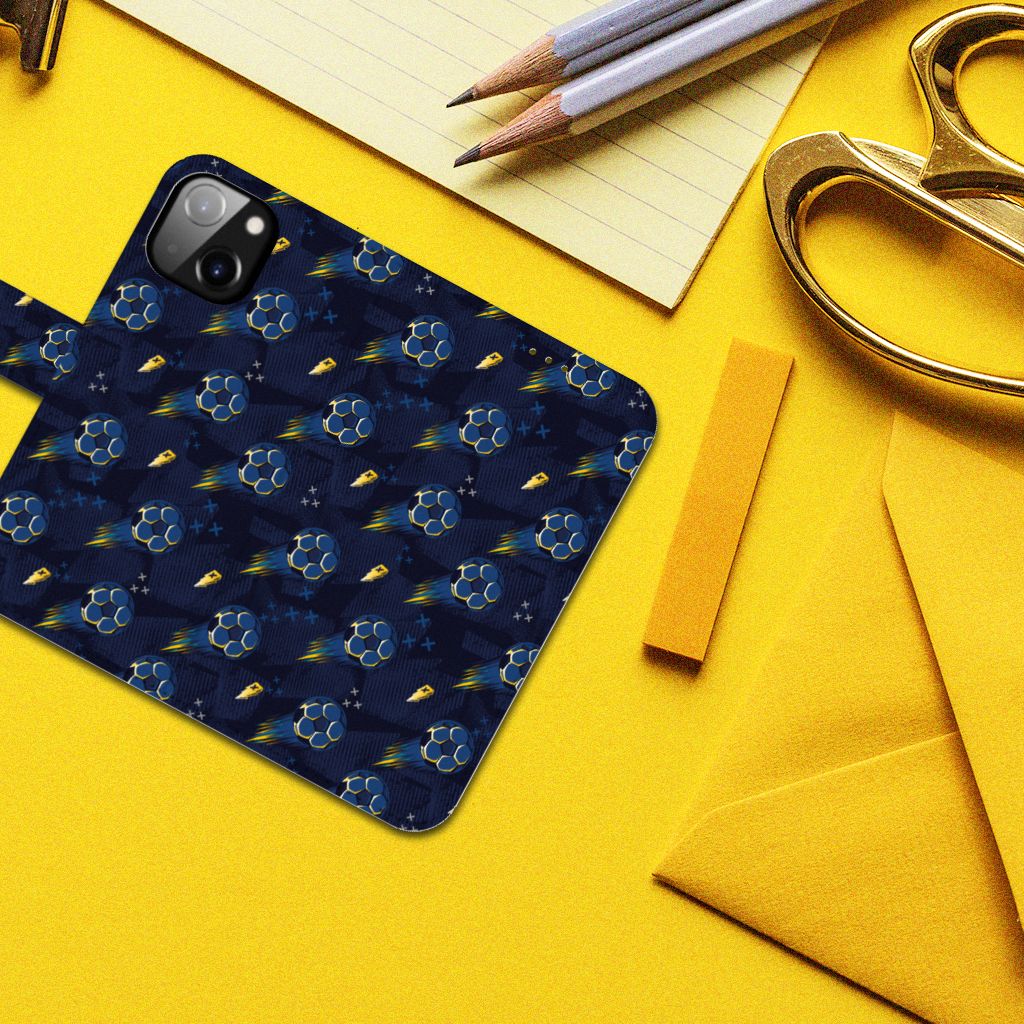 Telefoon Hoesje voor Apple iPhone 14 Voetbal met dynamisch ontwerp op een kleurrijke achtergrond 🎉