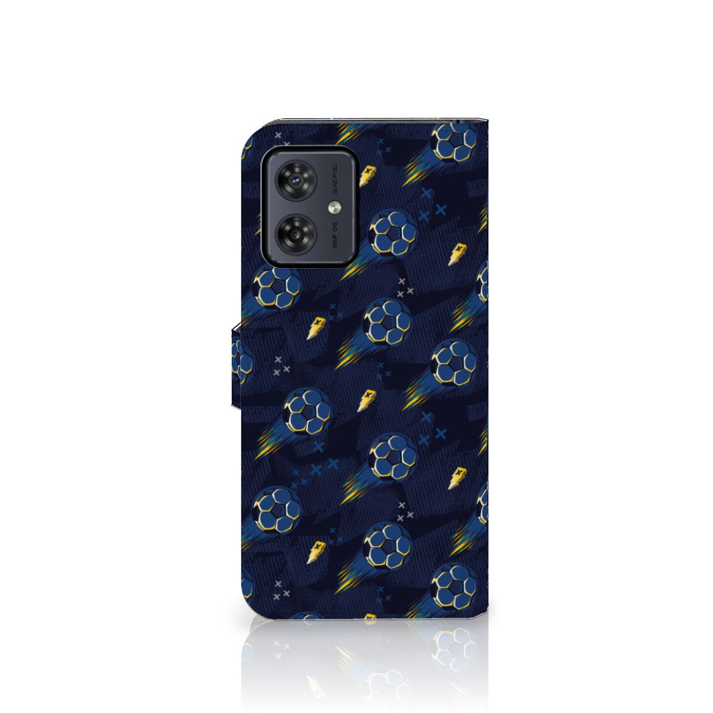 Telefoon Hoesje voor Motorola Moto G54 Voetbal met kleurrijk ontwerp van voetballen ⚽, perfect cadeau en duurzame bescherming.