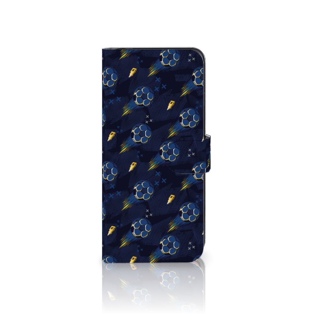 Motorola Moto G84 Telefoon Hoesje Voetbal design aanzicht