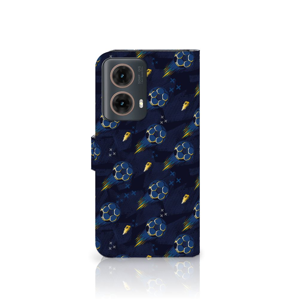 Motorola Moto G85 Telefoon Hoesje Voetbal design achterzijde