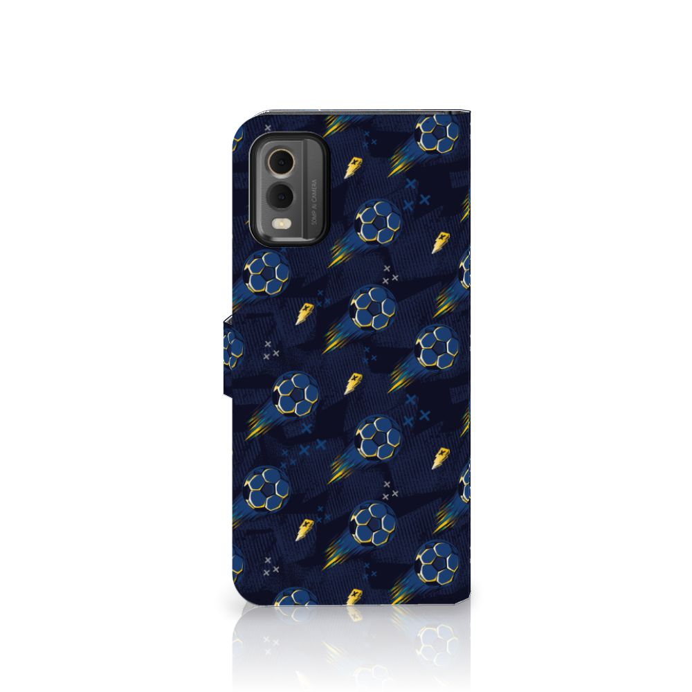 Nokia C32 Telefoon Hoesje Voetbal design voorkant