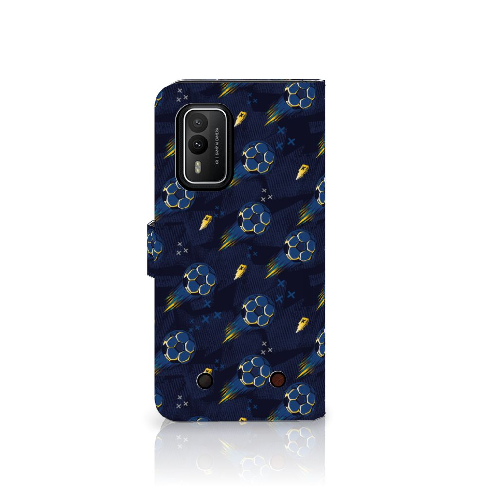 Nokia XR21 Telefoon Hoesje voor Nokia XR21 Voetbal voetbal design aanzicht