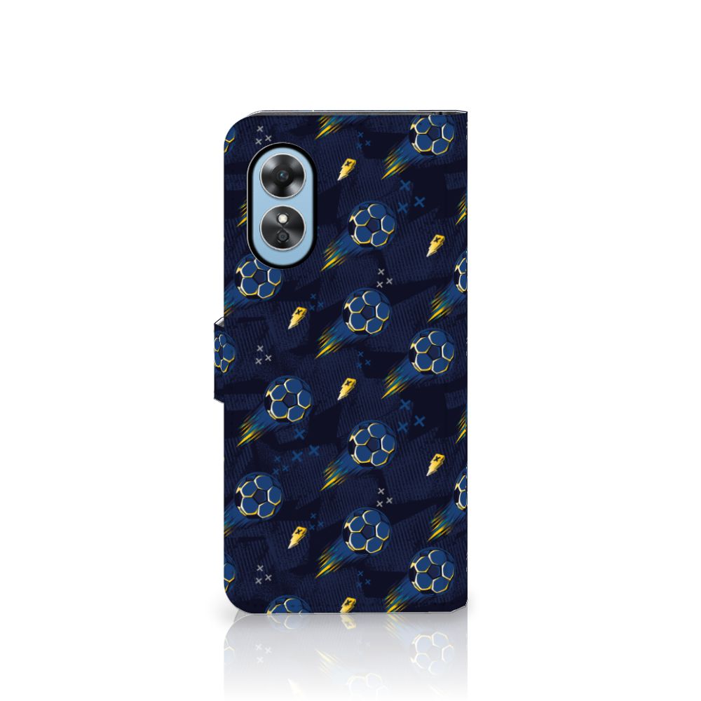 Telefoon Hoesje voor OPPO A17 Voetbal met kleurrijk voetbal ontwerp✨ biedt stijl en bescherming.