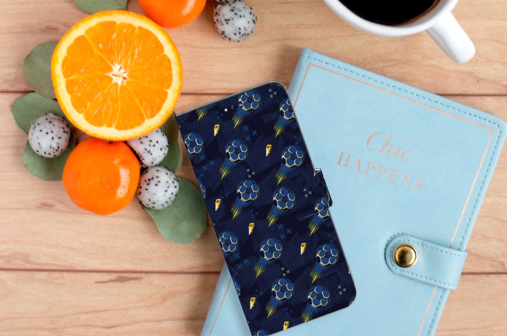 Telefoon Hoesje voor OPPO A17 Voetbal met blauw ontwerp, perfect cadeau voor voetbalfans en duurzame bescherming ⚽️