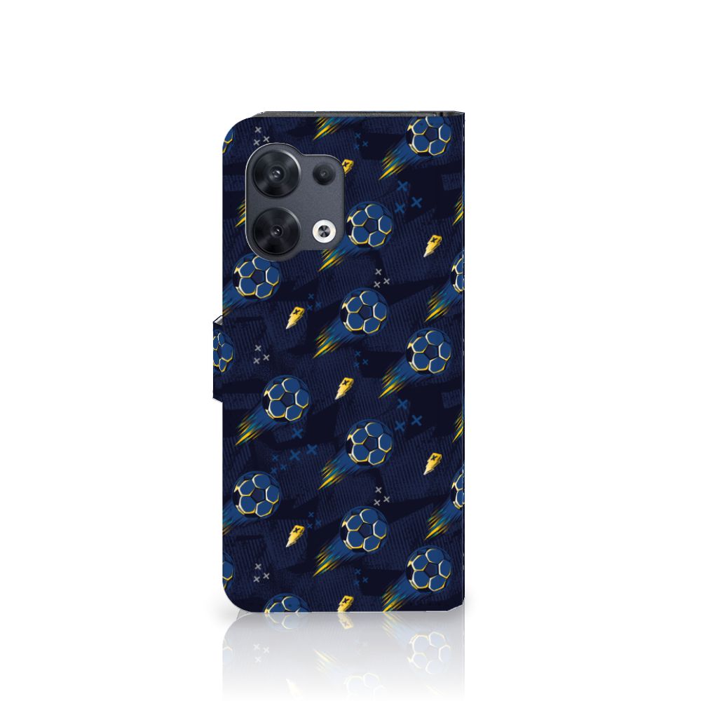 OPPO Reno8 Telefoon Hoesje Voetbal design voorkant