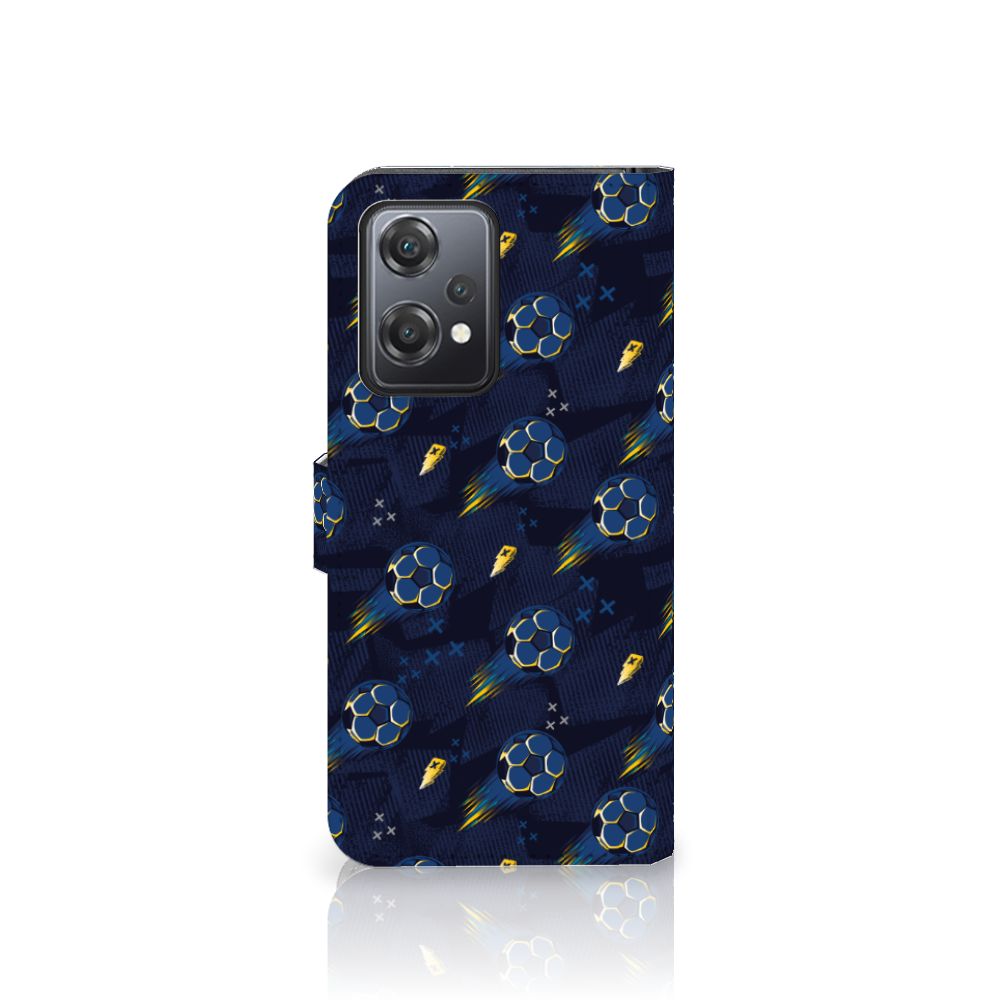 OnePlus Nord CE 2 Lite Telefoon Hoesje Voetbal zijaanzicht