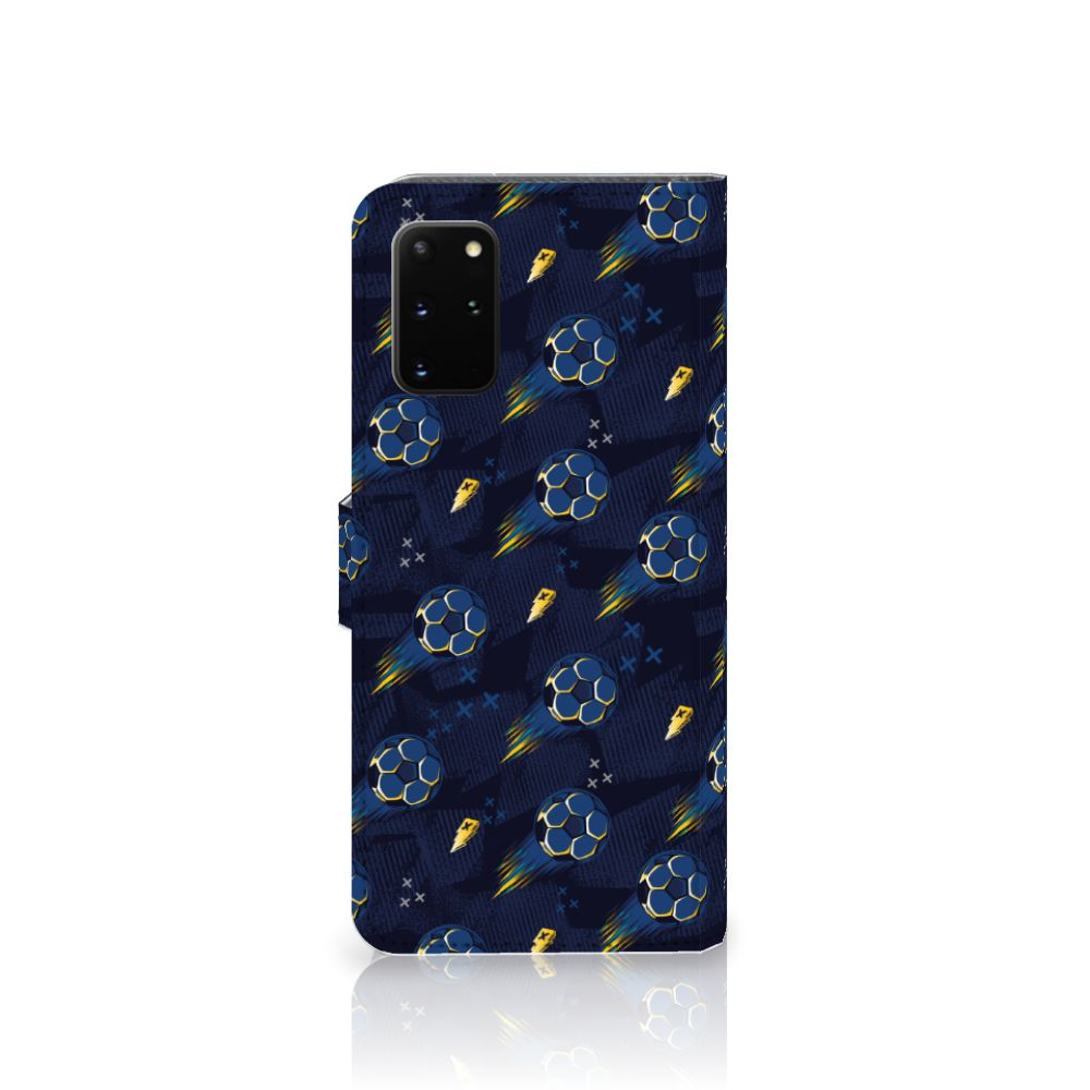 Telefoon Hoesje voor Samsung Galaxy S20 Plus Voetbal met een speels design van voetbal en bliksemschichten ⚽️