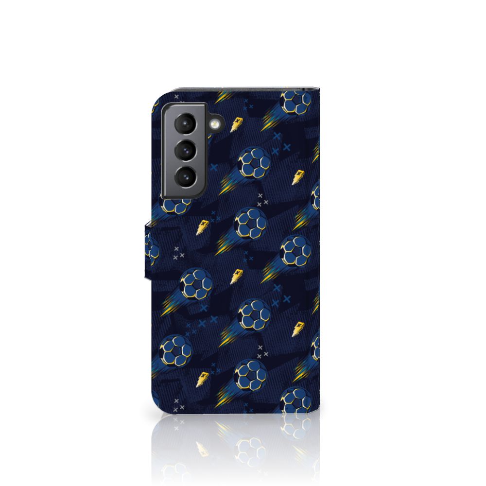 Samsung Galaxy S21 FE Telefoon Hoesje Voetbal design voorkant