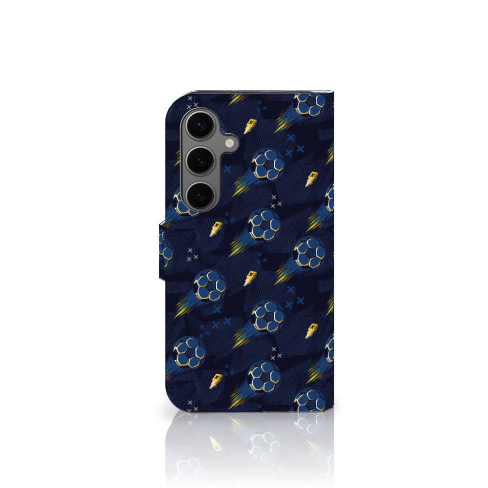 Samsung Galaxy S25 Telefoon Hoesje Voetbal design zijkant