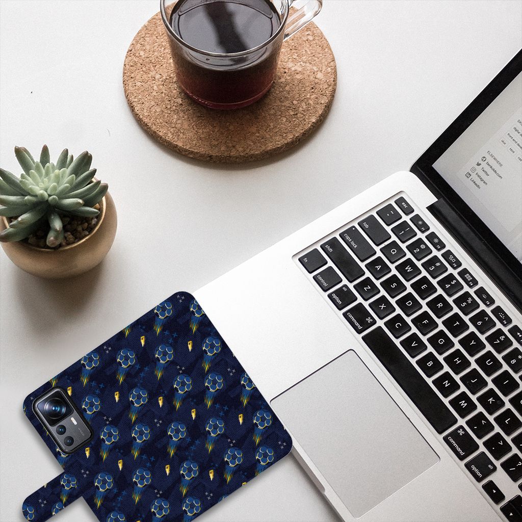 Xiaomi 12T 12T Pro Telefoon Hoesje voor Xiaomi 12T 12T Pro Voetbal bovenaanzicht