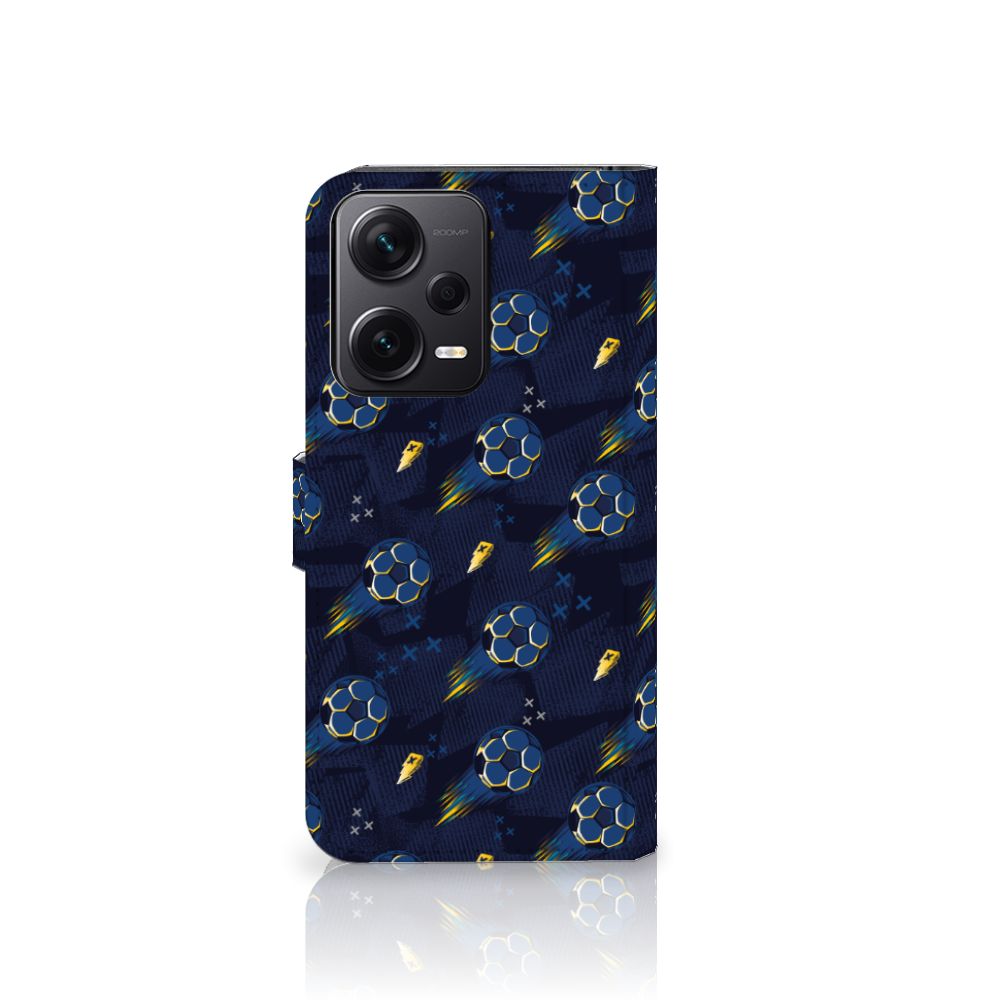 Xiaomi Poco X5 Pro Telefoon Hoesje voor Xiaomi Poco X5 Pro | Note 12 Pro 5G Voetbal design voetbal aanzicht