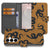 Telefoonhoesje Met Pasjes Samsung Galaxy S25 FE Slangen Design PU Leder 3 Pasjes slangenprint bruin grijs