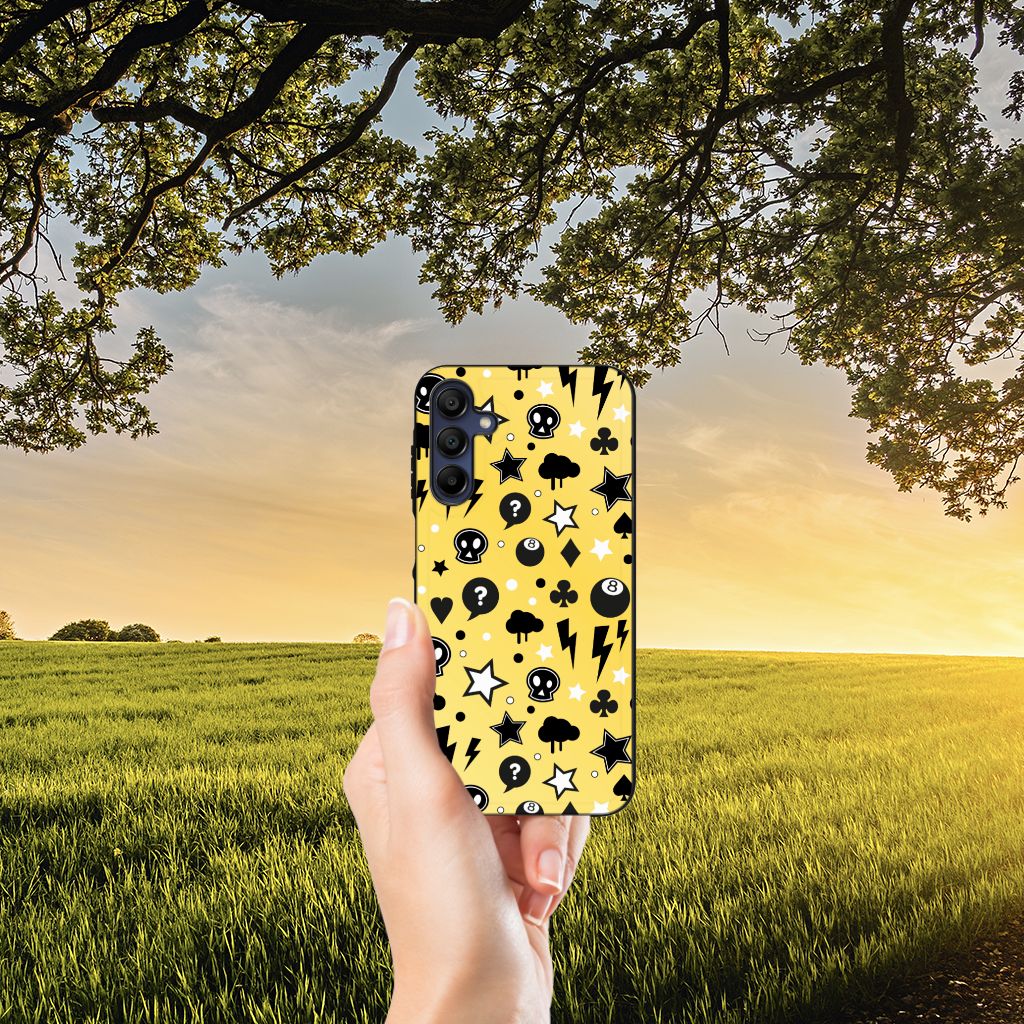 Telefoonhoesje Samsung Galaxy A15 Punk Geel B2C Telecom