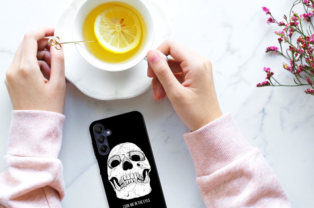 Samsung Galaxy A15 Telefoonhoesje Skull Eyes aanzicht