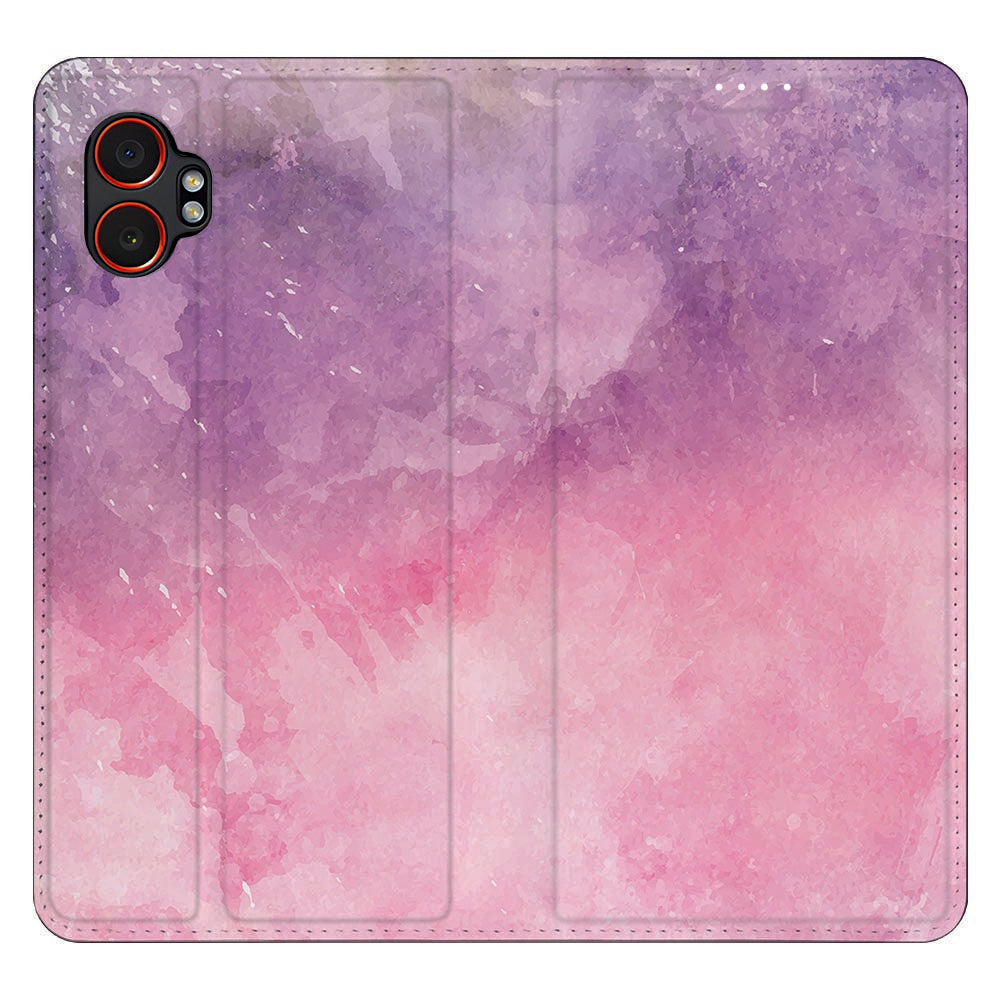 Samsung Galaxy Xcover 7 Pro telefoonhoesje Pink Purple Paint achterkant