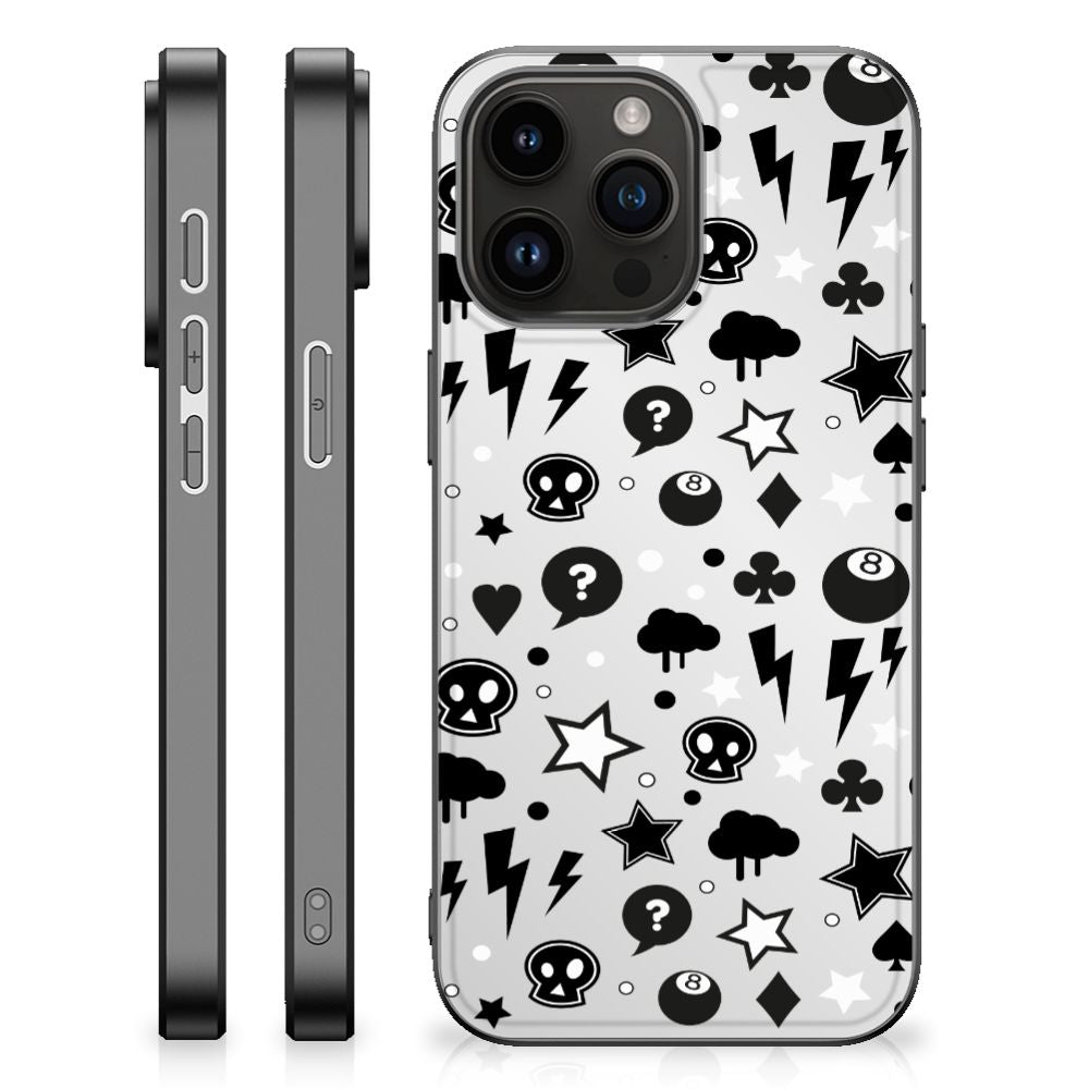 Telefoonhoesje iPhone 15 Pro Max Silver Punk B2C Telecom