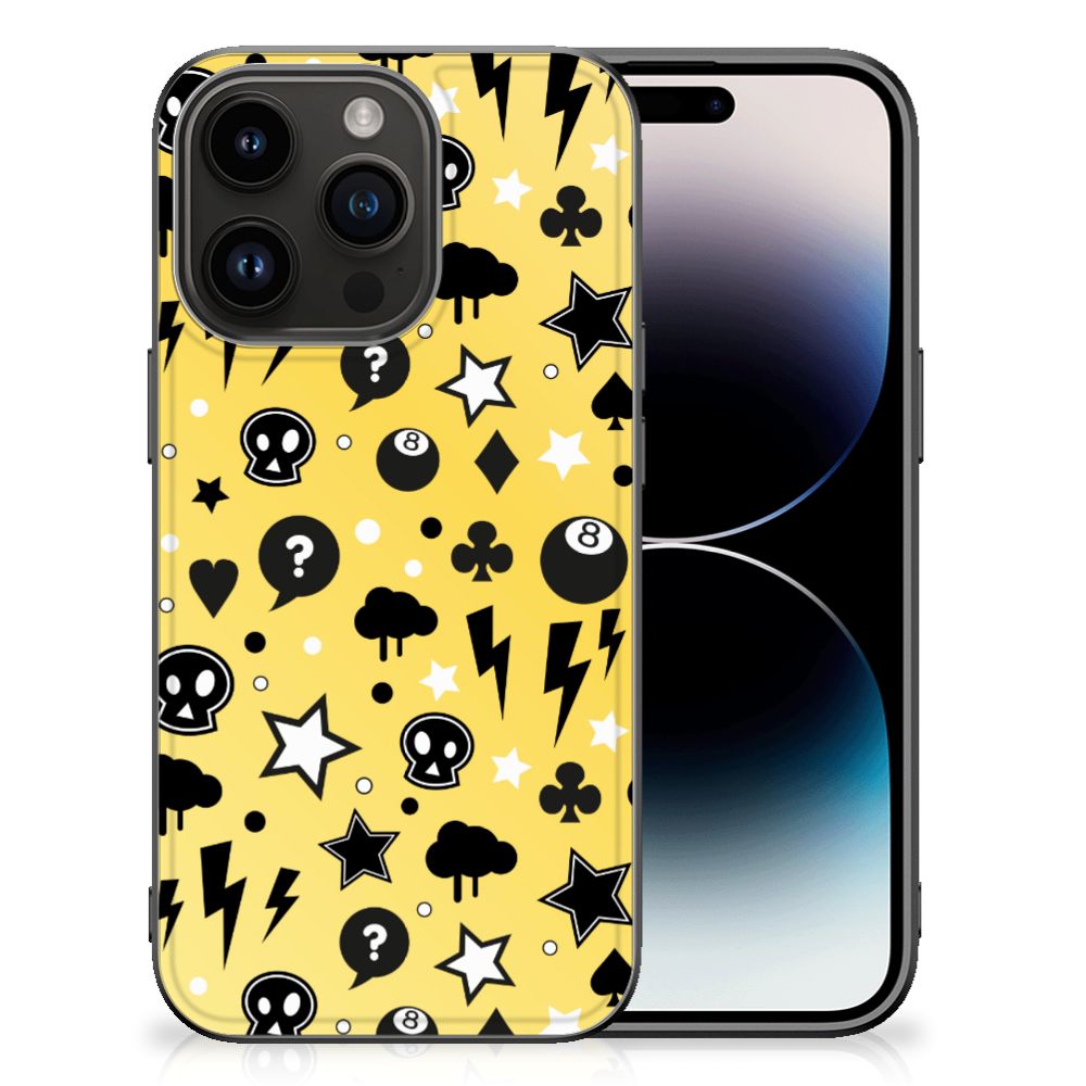 Telefoonhoesje iPhone 15 Pro Punk Geel B2C Telecom