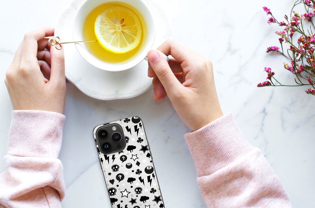 Telefoonhoesje iPhone 15 Pro Silver Punk B2C Telecom