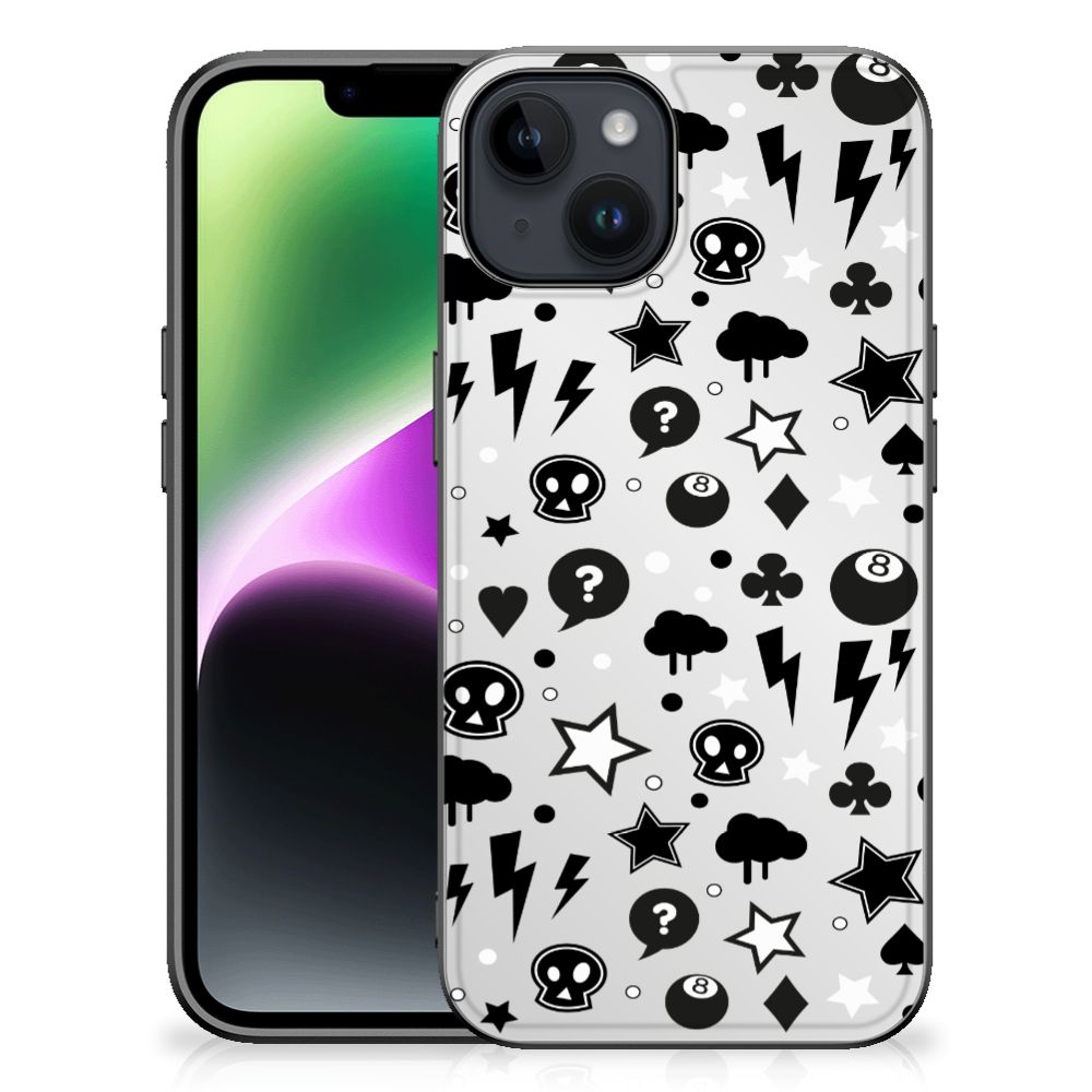 Telefoonhoesje iPhone 15 Silver Punk B2C Telecom