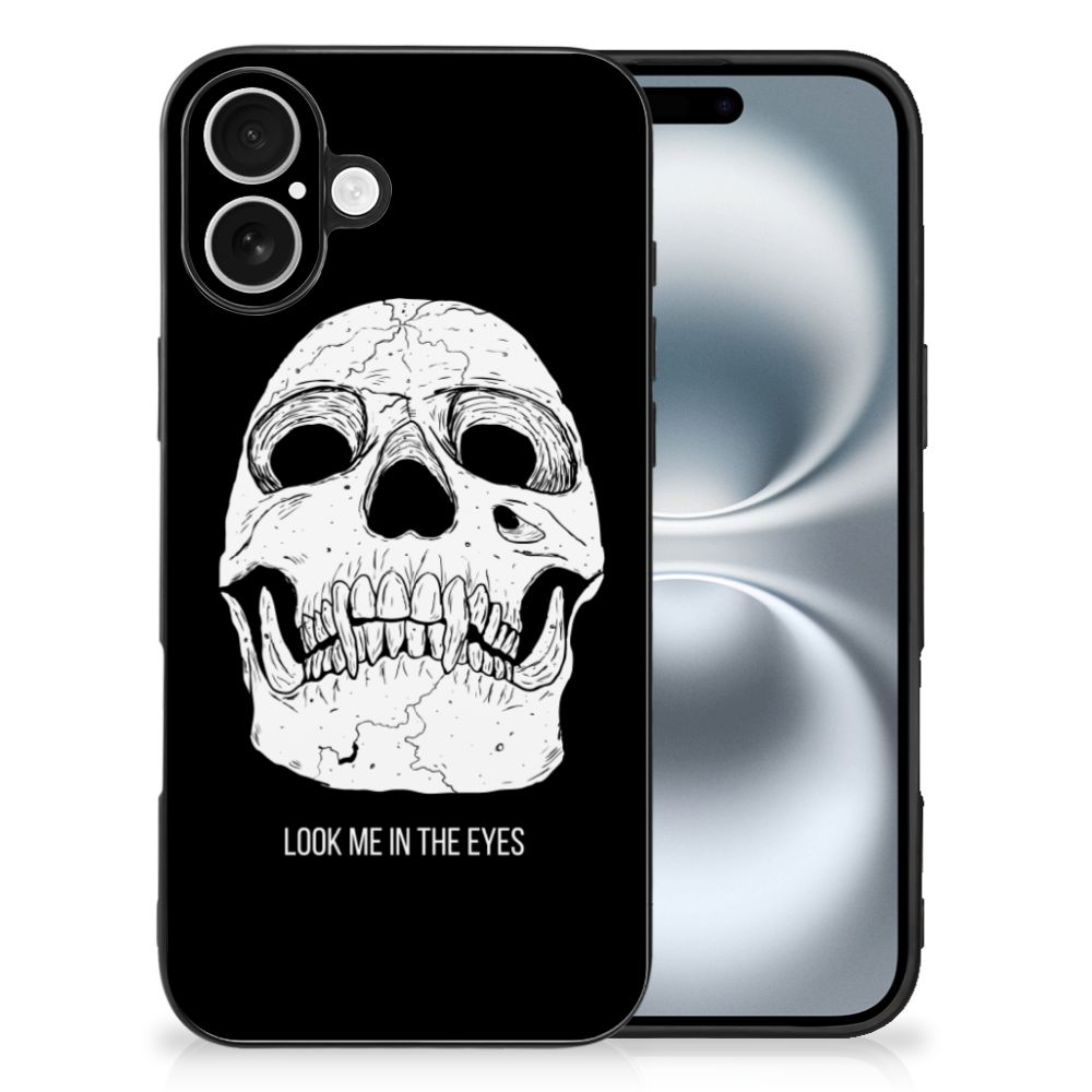 Apple iPhone 16 Telefoonhoesje Skull Eyes achterzijde