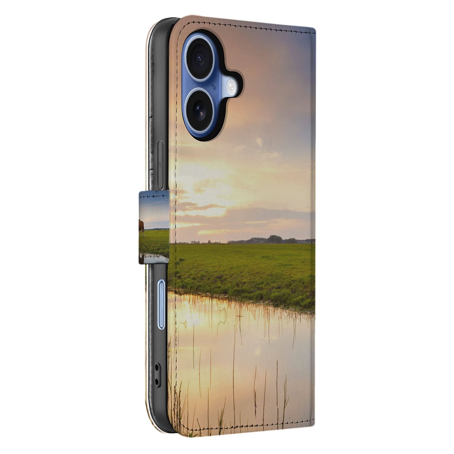 Telefoonhoesje iPhone 17 Landschap Zacht Licht Zijkant